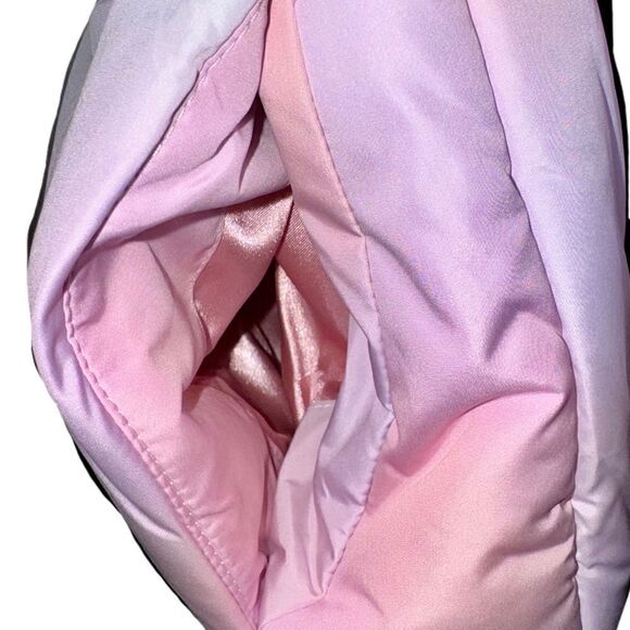 Juicy Couture Avalon Logo Sleeve Cotton Candy Puffer Jacket Pastel Tie-Dye Coat - Picture 8 of 16